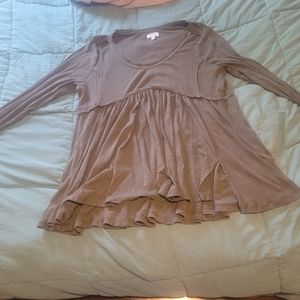 True craft 2x long sleeve babydoll top